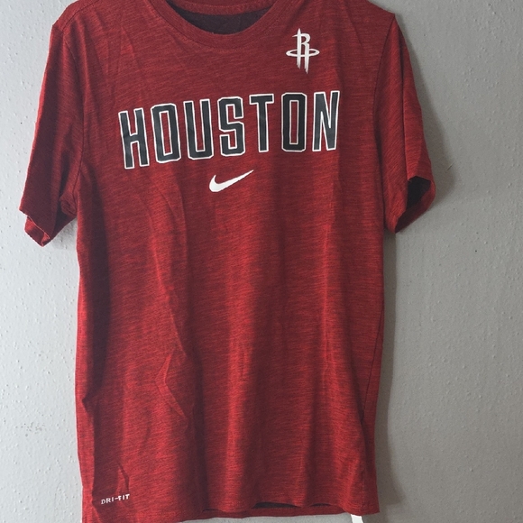 Nike Houston Rockets Dri-FIT NBA T-Shirt Red - Picture 1 of 7